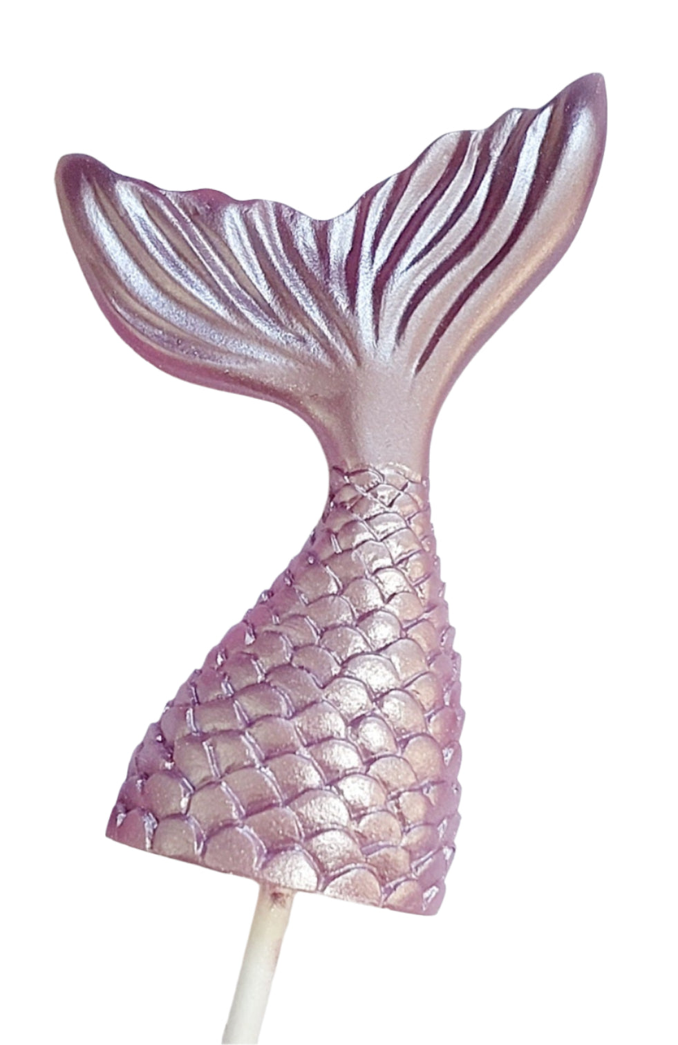 Mermaid Tail - Lilac - Edible Chocolate Cake Decoration