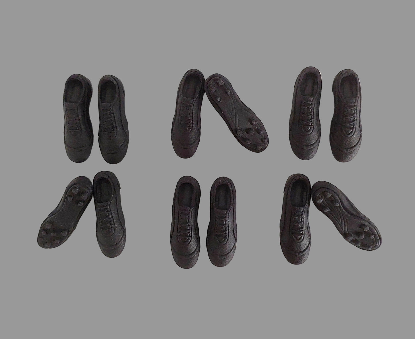 rugby boots, edible fondant icing cake decorations