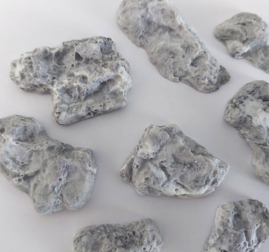 Edible Rocks x 8 - Realistic Fondant Cake Decorations