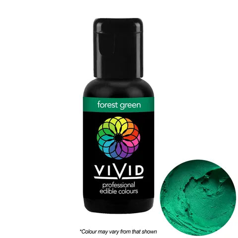 21g Bottle of Vivid Forest Green gel food colouring.