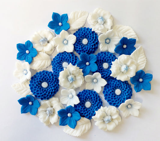 Flower Set - Edible Icing Cake Decorations
