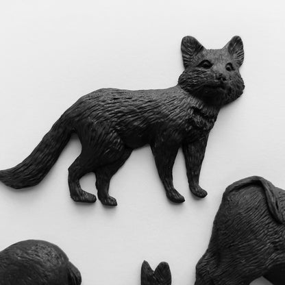 Woodland Animals x 5 - Hunting Theme - Edible - Fondant Icing Cake Decorations