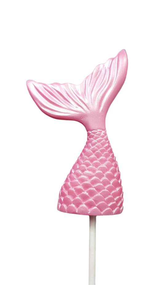 Mermaid Tail - Rose Pink - Edible Chocolate Cake Decoration