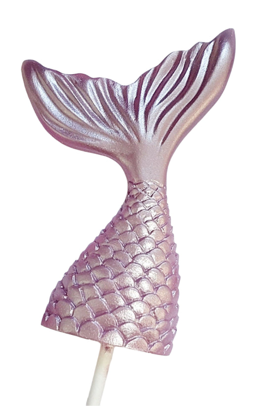 Mermaid Tail - Lilac - Edible Chocolate Cake Decoration