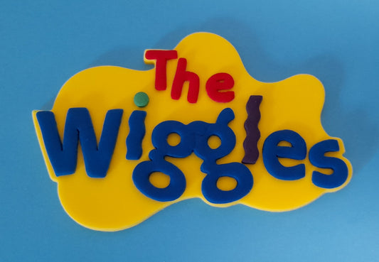 The Wiggles Inspired Logo - Edible Fondant Cake Decoration