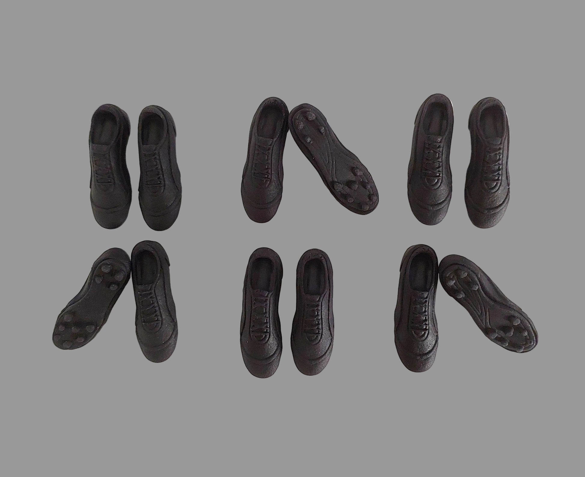 rugby boots, edible fondant icing cake decorations
