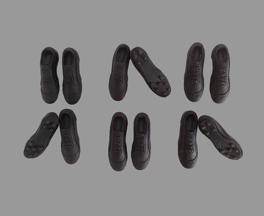 rugby boots, edible fondant icing cake decorations
