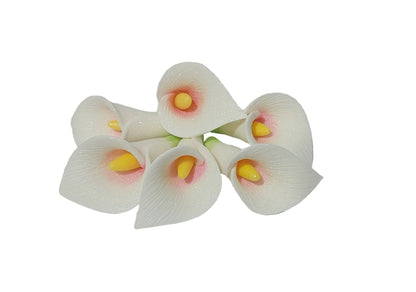 six lilies,edible fondant icing cake decorations