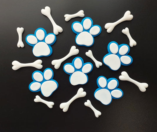 Paws & Bones - Edible Cake Decorations