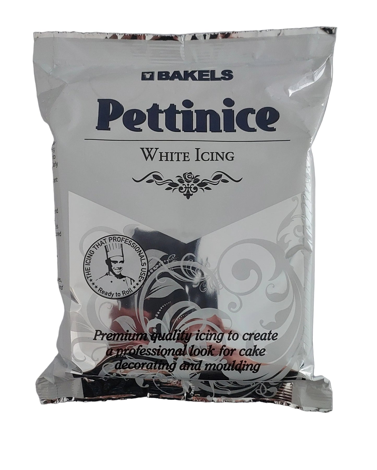 750g bag of white Bakels Pettinice ready to roll fondant icing