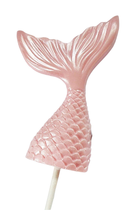 Mermaid Tail - Blush Pink - Edible Chocolate Cake Decoration